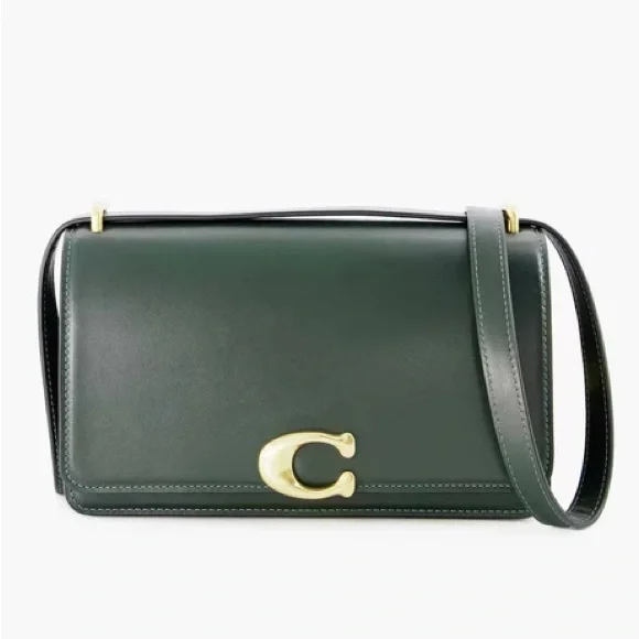 Coach Bandit Leather Crossbody Bag in Amazon Green - Picture 2 of 8